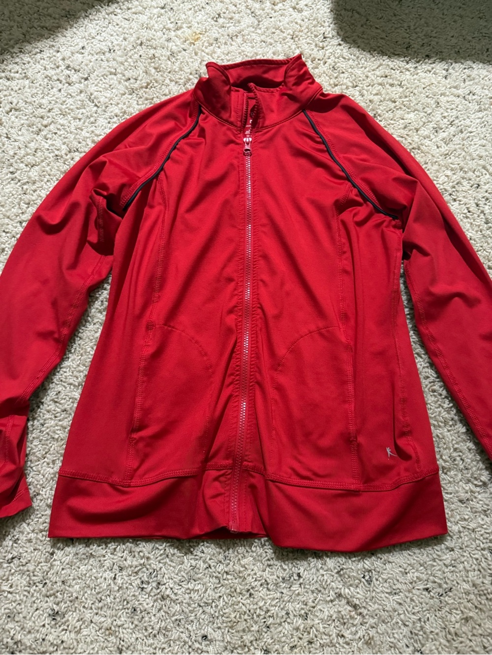Danskin Now Red Full-Zip Athletic Jacket